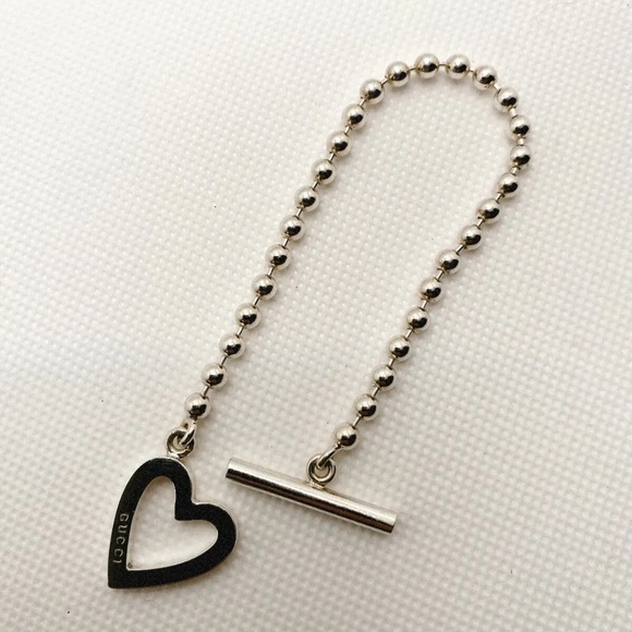Gucci Luxury Heart Bracelet 925 Sterling Silver - Picture 1 of 5